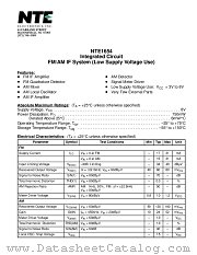 NTE1654 datasheet pdf NTE Electronics