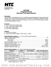 NTE1658 datasheet pdf NTE Electronics