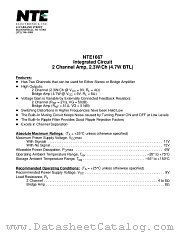 NTE1667 datasheet pdf NTE Electronics