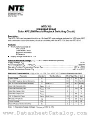 NTE1703 datasheet pdf NTE Electronics