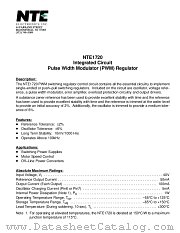 NTE1720 datasheet pdf NTE Electronics