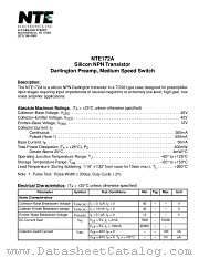 NTE172A datasheet pdf NTE Electronics