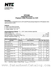 NTE1808 datasheet pdf NTE Electronics