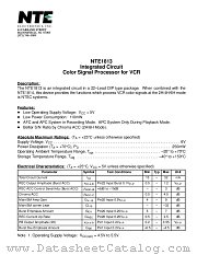 NTE1813 datasheet pdf NTE Electronics