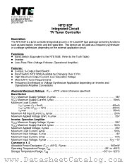 NTE1837 datasheet pdf NTE Electronics