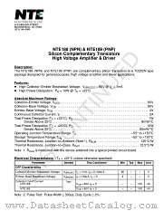 NTE188 datasheet pdf NTE Electronics