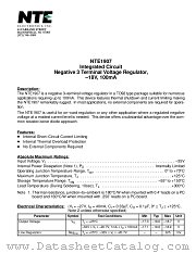 NTE1907 datasheet pdf NTE Electronics