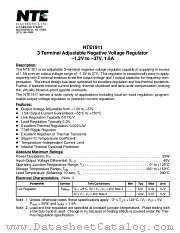 NTE1911 datasheet pdf NTE Electronics
