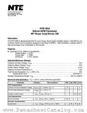 NTE195A datasheet pdf NTE Electronics