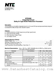 NTE2003 datasheet pdf NTE Electronics