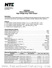 NTE228A datasheet pdf NTE Electronics