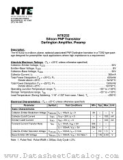 NTE232 datasheet pdf NTE Electronics
