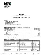 NTE2330 datasheet pdf NTE Electronics