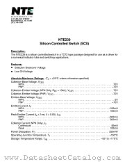 NTE239 datasheet pdf NTE Electronics
