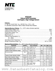 NTE2540 datasheet pdf NTE Electronics