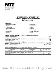 NTE2554 datasheet pdf NTE Electronics