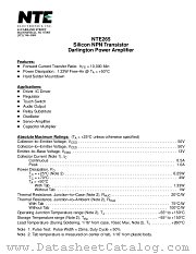 NTE265 datasheet pdf NTE Electronics