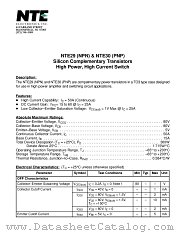 NTE29 datasheet pdf NTE Electronics
