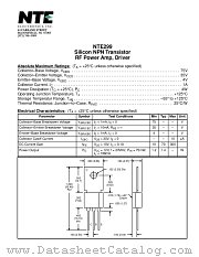 NTE299 datasheet pdf NTE Electronics