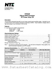 NTE329 datasheet pdf NTE Electronics