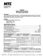 NTE337 datasheet pdf NTE Electronics