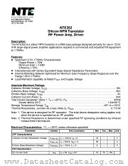 NTE352 datasheet pdf NTE Electronics