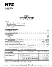 NTE387 datasheet pdf NTE Electronics