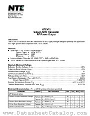 NTE470 datasheet pdf NTE Electronics