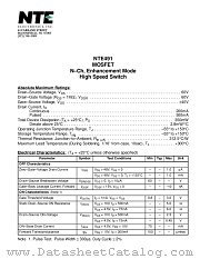 NTE491 datasheet pdf NTE Electronics
