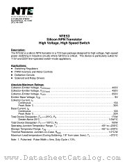 NTE53 datasheet pdf NTE Electronics