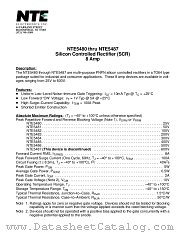 NTE5487 datasheet pdf NTE Electronics
