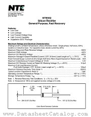 NTE552 datasheet pdf NTE Electronics