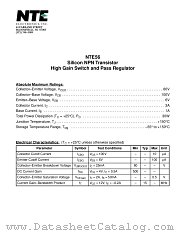 NTE56 datasheet pdf NTE Electronics