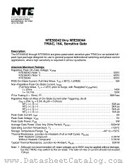 NTE56042 datasheet pdf NTE Electronics