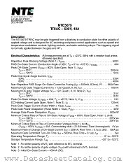 NTE5679 datasheet pdf NTE Electronics
