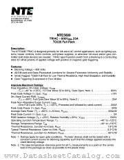 NTE5699 datasheet pdf NTE Electronics