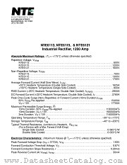 NTE6115 datasheet pdf NTE Electronics
