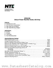 NTE6128 datasheet pdf NTE Electronics