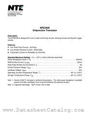 NTE6409 datasheet pdf NTE Electronics