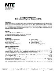 NTE6419 datasheet pdf NTE Electronics