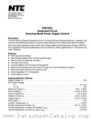 NTE7002 datasheet pdf NTE Electronics