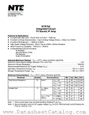 NTE704 datasheet pdf NTE Electronics