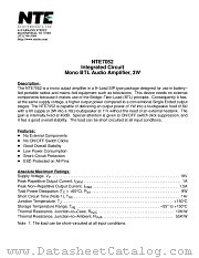 NTE7052 datasheet pdf NTE Electronics