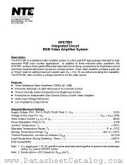 NTE7081 datasheet pdf NTE Electronics