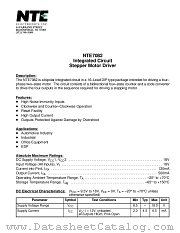 NTE7082 datasheet pdf NTE Electronics