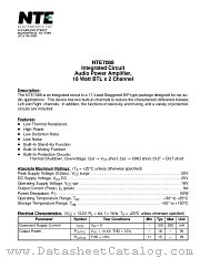NTE7088 datasheet pdf NTE Electronics