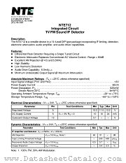 NTE712 datasheet pdf NTE Electronics