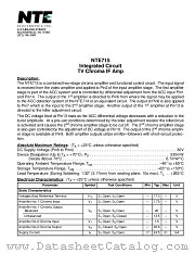 NTE715 datasheet pdf NTE Electronics
