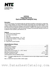 NTE725 datasheet pdf NTE Electronics
