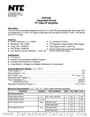 NTE746 datasheet pdf NTE Electronics